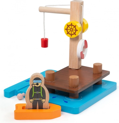 Juego imaginativo junto al agua
