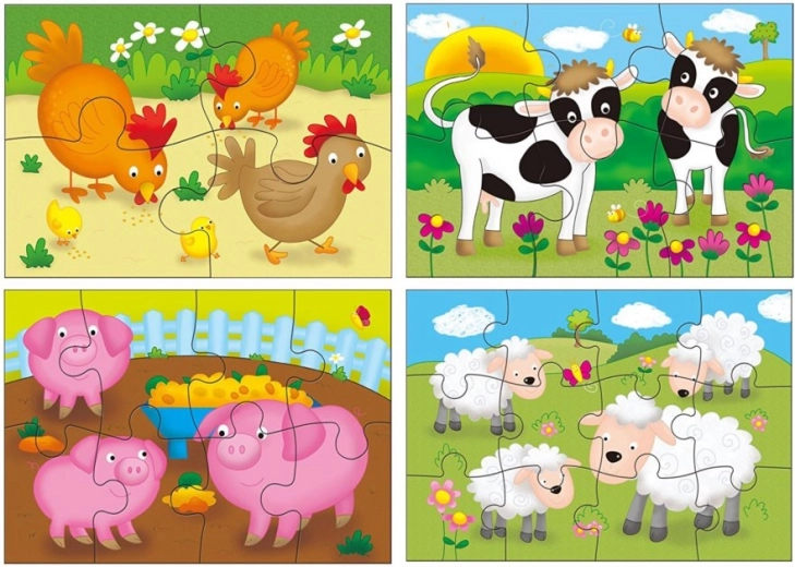 Adorables animales de granja