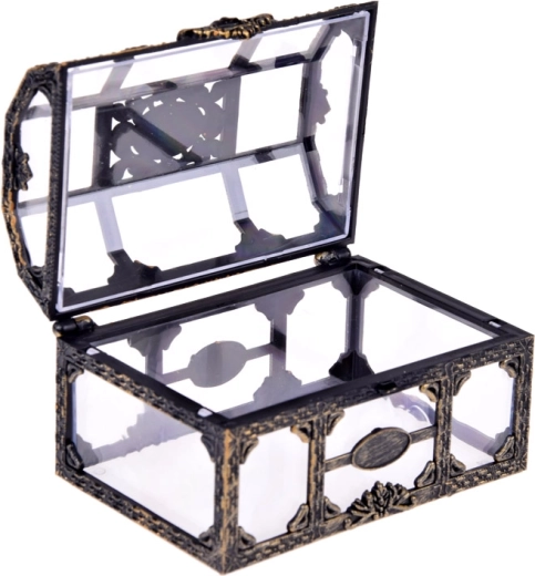 Cofre decorativo transparente