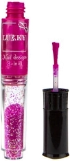 Combinación de esmalte y purpurina