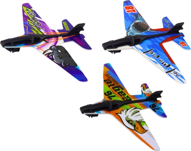 Aviones multicolores
