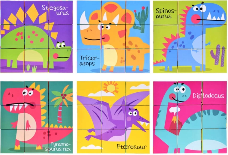 Rompecabezas educativo de dinosaurios