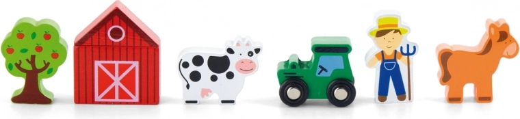 Juego creativo con el set de granja