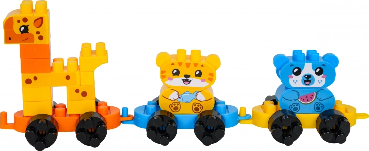 Construye un adorable trenecito de animales