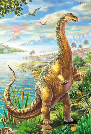 Majestuoso saurópodo de cuello largo