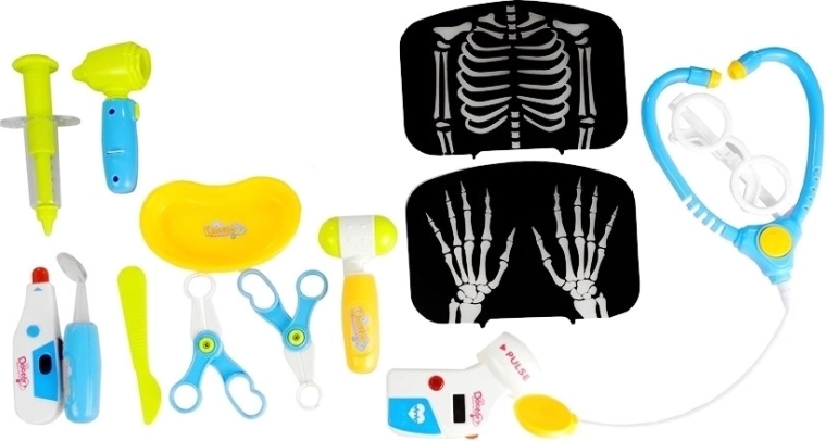 Instrumentos realistas para jugar al médico