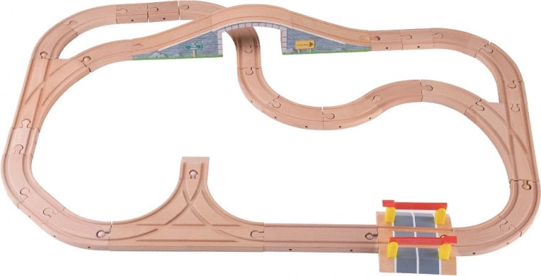 Vías elevadas, puente y paso a nivel para aún más diversión