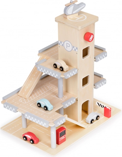 Garaje de tres pisos para diversión sin fin