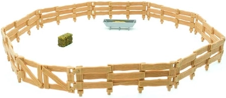 Corral realista con accesorios