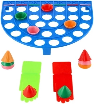 Puntuación clara y franjas de colores