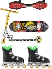 Cuatro juguetes deportivos en un solo paquete