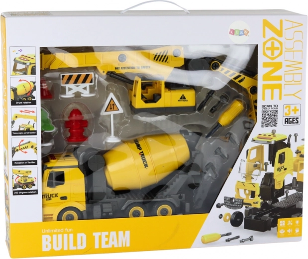 3 máquinas de construcción en un solo set