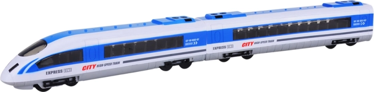 Tren de alta velocidad realista con luces