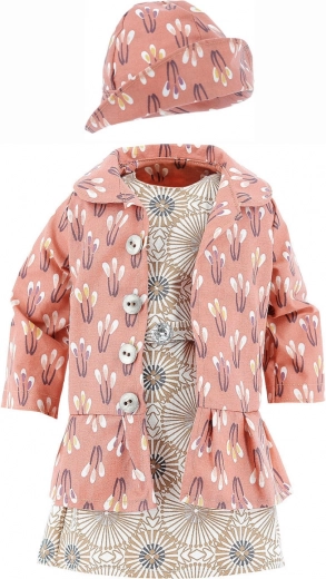 Abrigo elegante con un estampado llamativo