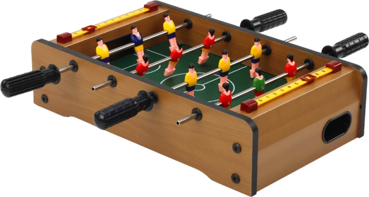 Equipos de colores y contadores de goles