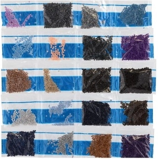 Piedritas de resina brillantes