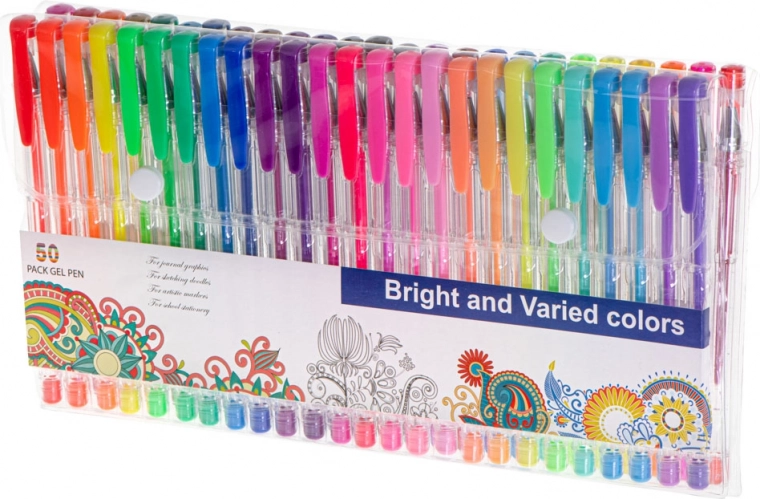 Amplia paleta de 50 colores