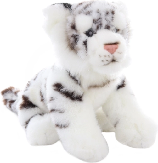 Detalles realistas del tigre blanco