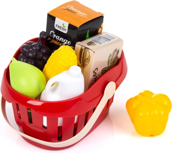 Cesta y alimentos para un juego completo