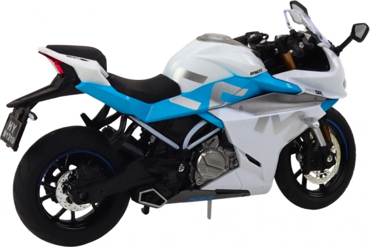 Elegante diseño de carreras blanco‑azul
