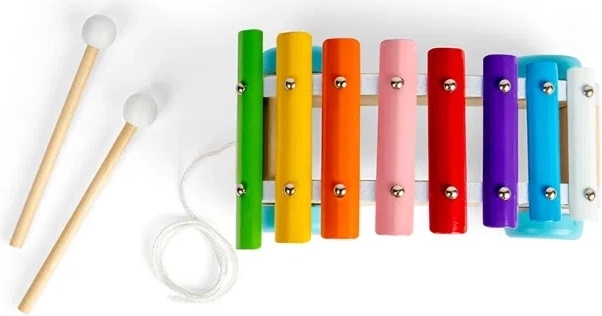 Diversión musical con 8 teclas de colores