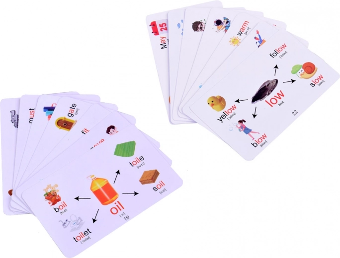 Tarjetas con vocabulario en inglés