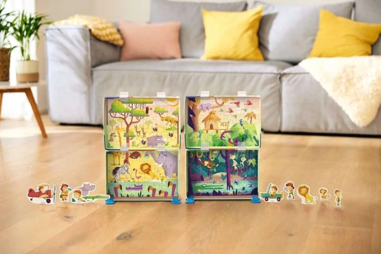 Dos puzzles y un teatrillo en una caja