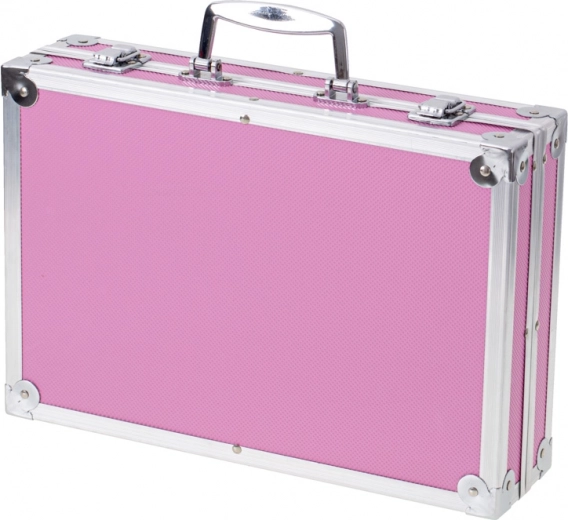 Práctico maletín rosa