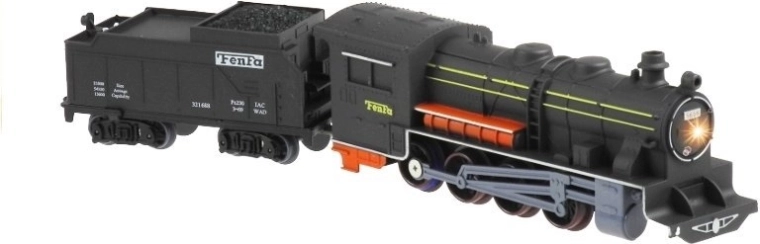 Locomotora de vapor realista con luz