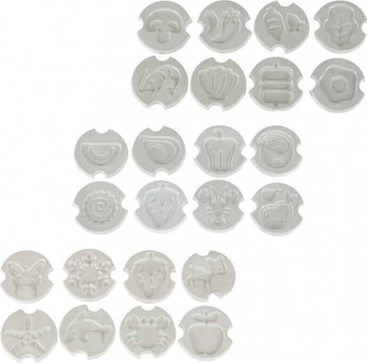 Geles de colores y moldes