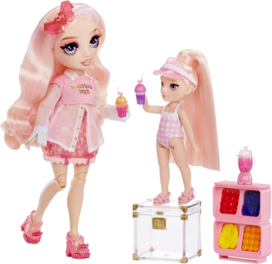 Puesto de smoothies con accesorios realistas