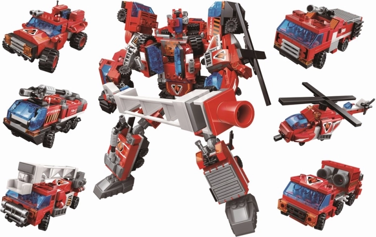 Construye el mech de bomberos de toda la serie