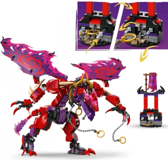 Liberación del dragón con hojas prismáticas