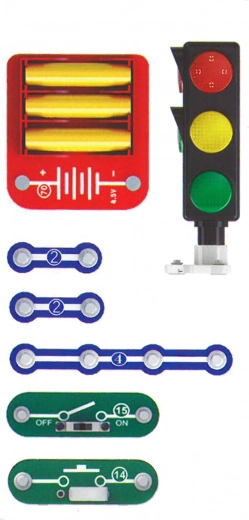 Kit educativo con componentes