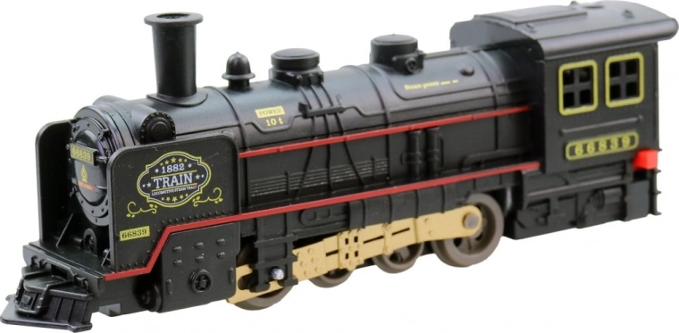 Locomotora de vapor realista con detalles