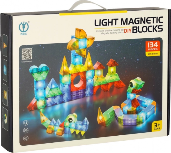 Construcción magnética luminosa