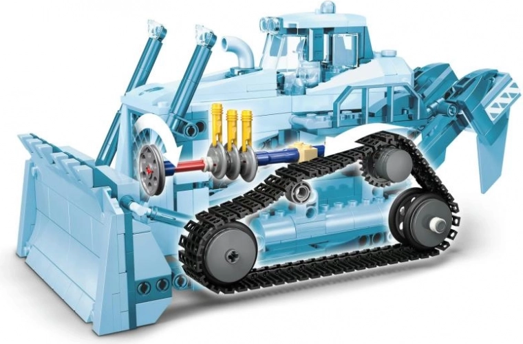 Motor “vivo” con pistones visibles
