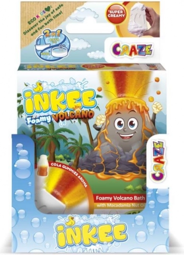 Volcán de espuma con tres colores