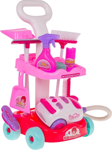 Carrito estable con estantes y ruedas