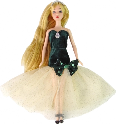 Vestido elegante con falda de tul brillante
