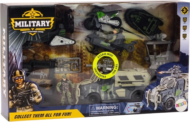 Figuras de soldados listas para la acción