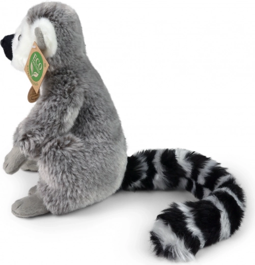 Cola a rayas y aspecto realista