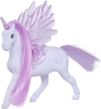 Alas brillantes y cuerno mágico