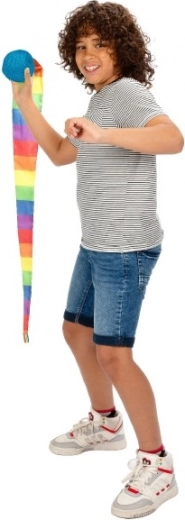 Cola de tela arcoíris