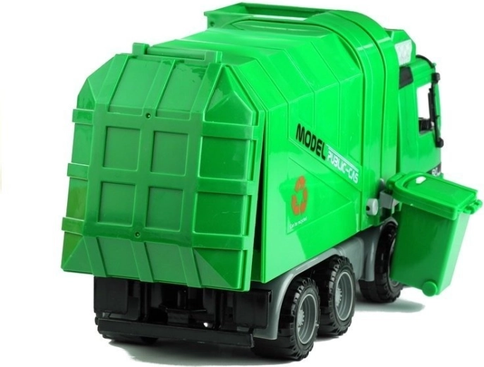 Contenedor de basura acoplable para una carga fácil