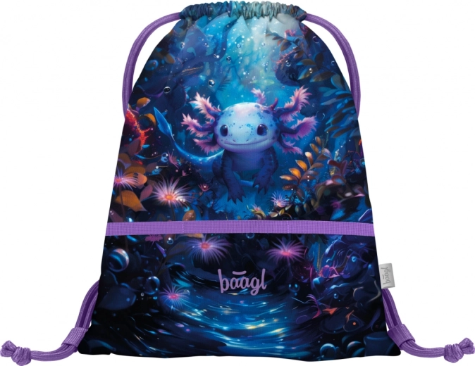 Bolsa con estilo con ajolote