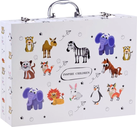 Maletín compacto con animalitos