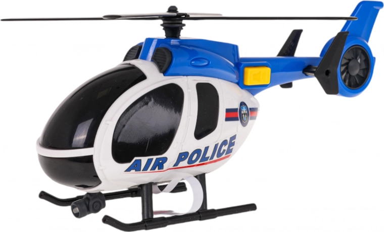 Efectos de luz y sonido del helicóptero