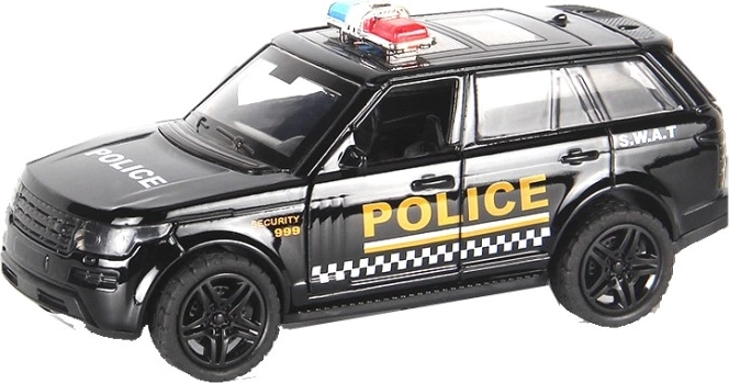 Coche de policía realista con aspecto SWAT
