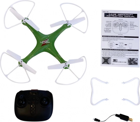 Vuelo estable con giroscopio de 6 ejes y protectores de hélice